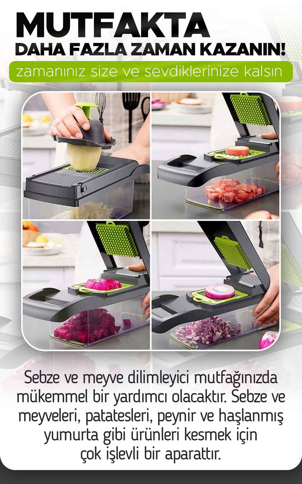 Olinman Fonksiyonlu Doğrayıcı Seti 14 Parça
